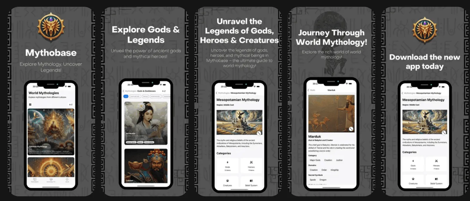 Mythobase Discover Mythology App (iOS)